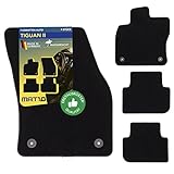 MAT 10 – Velours Auto-Fußmatten für VW Tiguan 2 | 4-teiliges Automatten Set | langlebige Erstausrüsterqualität Made in Germany | Tiguan II (ab BJ 2016, Typ AD1)