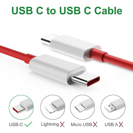 Image of Tufento 65W Type C to Type C Fast Charging Cable 1 m USB Type C Cable