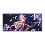 崩壊：スターレイル 長夜月 ゲーミングマウスパッド サイズ 非スリップ加工 キャラクターイラスト印刷 滑り止め マウスパッド