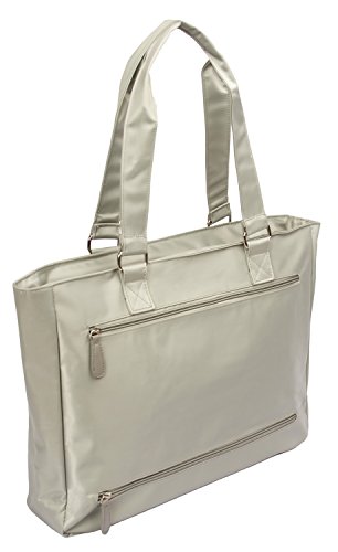 Overbrooke Nylon Laptop Womens Tote Bag, Gray - Large Shoulder Bag For Laptops Up To 15.6 Inches #TOP1