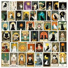 Tuyatezhi 50 Pcs Tarot Stickers for Laptop, Water Bottles, Bicycle, Skateboard, Tarot Cards, Cute Style, Waterproof Vinyl, Graffiti Stickers for Girls, Boys, Children, Teens
