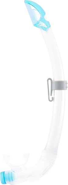 Cressi Mexico PRO Snorkel - Tubo Snorkel Dotato di Paraspruzzi e Valvola di Scarico Ellittica in Silicone, Ideale per Immersioni Apnea e Snorkeling Unisex Adulto - 4