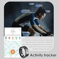 findtime Smart Ring Android IOS Smartringe für Herren Damen Schlaftracker Pulsmesser Schrittzähler Fitness Ring Tracker Smartring Fitnessring Fitnesstracker Herzfrequenz Sport Schwarz Gold Silber – Ansicht 5