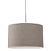 Produktbild B.K.Licht I Pendellampe I Pendelleuchte I Stoffhängeleuchte I Hängelampe I Stofflampe I E27 I 1-Flammig I Ø38cm I Taupe I ohne Leuchtmittel
