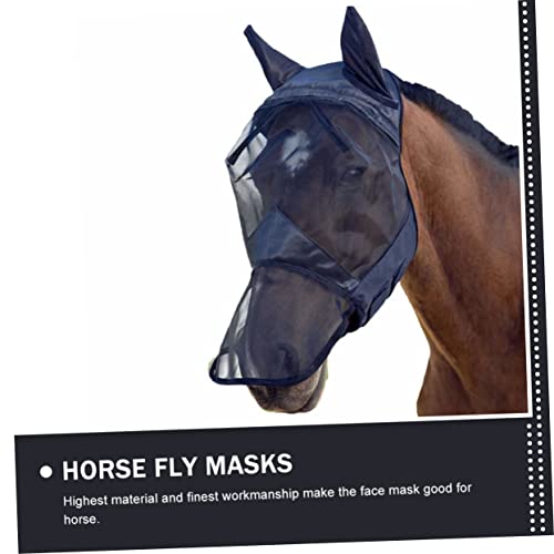 Didiseaon Máscara De Cavalo Para Animais De Estimação Botas De Mosca De Cavalo Equispot Para Cavalos