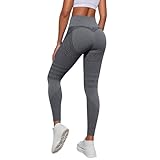 Women High Waist Leggings Tummy Control Elastic Waistband Shaping Leggings Waist Trainer Yoga Pants Light Purple Wine Pink