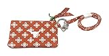 Vera Bradley NCAA Texas Longhorns Women's Zip ID Lanyard, Texas Orange/White, One Size