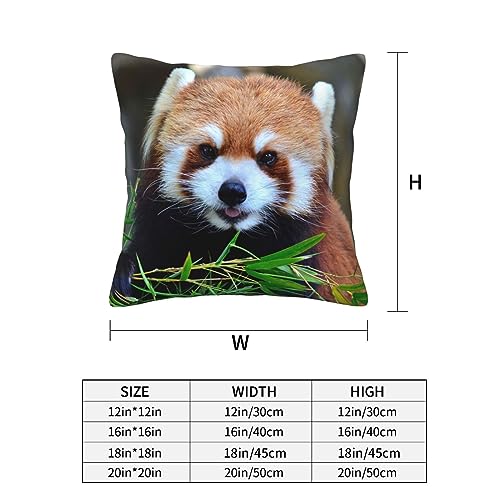 Housse de coussin panda rouge 45x45 cm lavable pour rénover votre canapé - 6