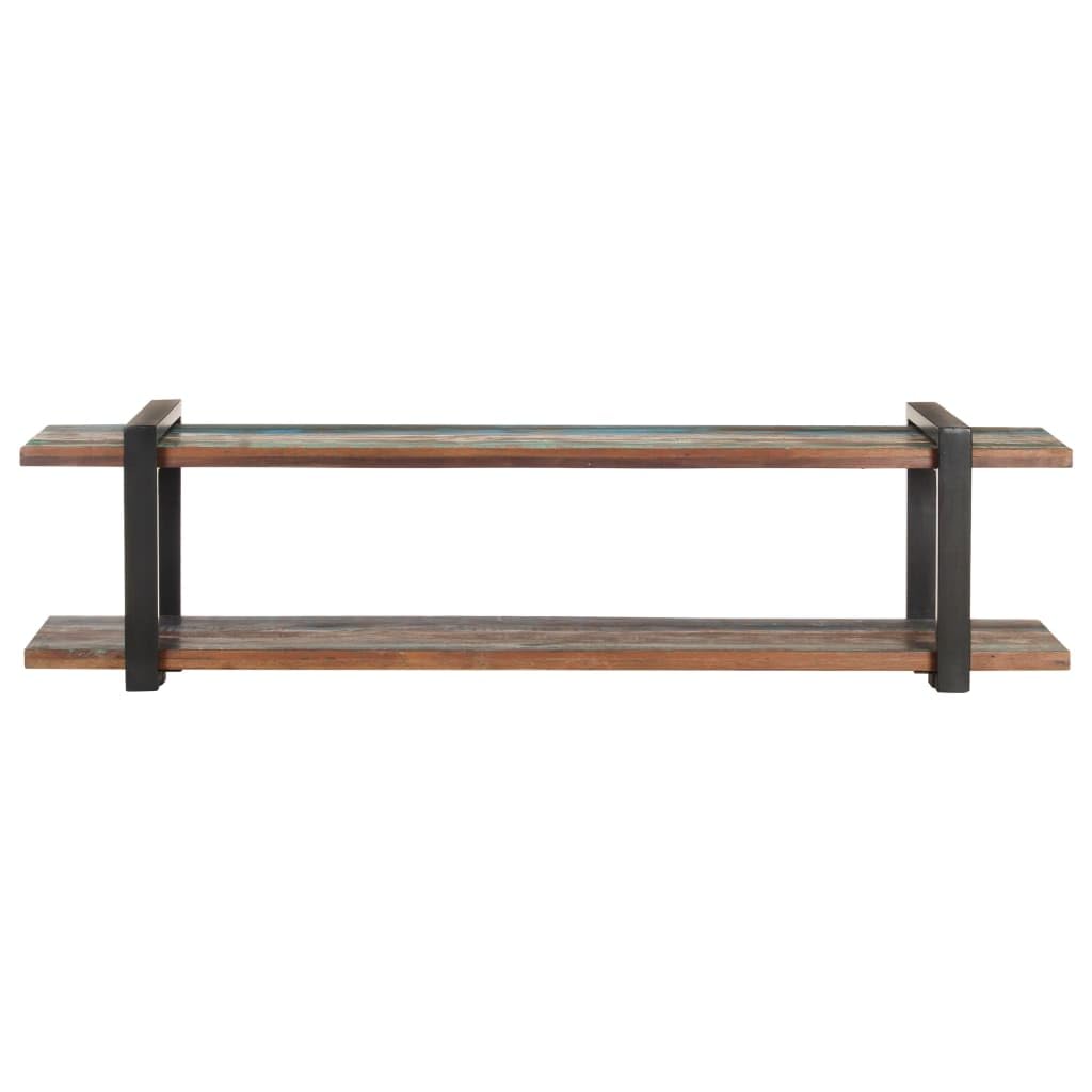 TV-Ständer, TV-Schrank, 160 x 40 x 40 cm, massives Altholz, Wohnzimmer, Media-Center, Aufbewahrungskonsole