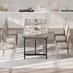 70.87" Industrial Rectangular Dining Table for 6-8 People – Durable Wood Kitchen Table with Steel Frame, Perfect for Kitchen and Dining Area, Easy to Assemble, Grey