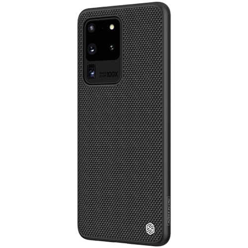 Image of Nillkin Case for Samsung Galaxy S20 S 20 Ultra 5G (6.9 inch Inch) Textured Series Nylon Fiber Tough & Durable PC + TPU Material Luxury Protect Black