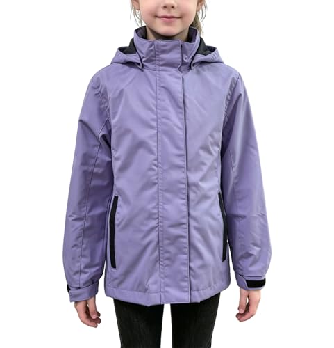 Image of Girls Boys Rain Jackets, Lightweight Waterproof Kids Rain Coats with Hood Windbreakers for Kids