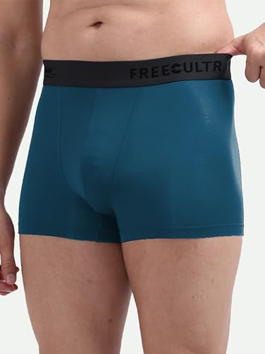 Image of Freecultr Men's Underwear Micromodal Airsoft Trunk - Ultra Soft, Sweat Proof, Non-Itch, No Chafing, Anti Bacterial Fabric (Pack of 3) | Mens Underwear Combo Pack of 3