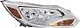 Evan Fischer Headlight Assembly Compatible with 2012-2014 Ford Focus Halogen S/SE/SEL Models Hatchback/Sedan CAPA Passenger Side