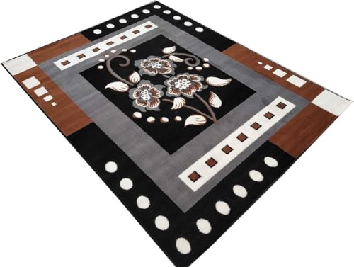 Image of Soft Traditional Washable Beautiful Acrylic Rugs for Home Decor Living Room 8x11 feet (240 x 330 CM) Grey