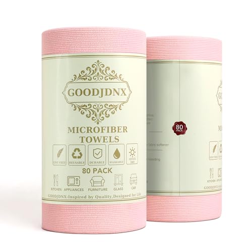 Microfiber Cleaning Cloth Roll – 80 Pack, 12