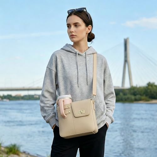 Image of Asaint Stanley Cup Purse Crossbody Bag for 40oz Tumbler with Handle, Water Bottle Purse Pocket Adjustable Strap