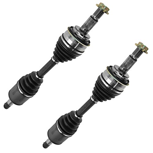Image of TRQ Front Driver Side and Passenger Side CV Axle Assembly Set 2 Piece for 2007-2021 Toyota Tundra 2008-2022 Sequoia 4WD