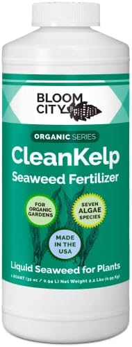 Bloom City Seaweed and Kelp Liquid Fertilizer for Plants, 32 oz