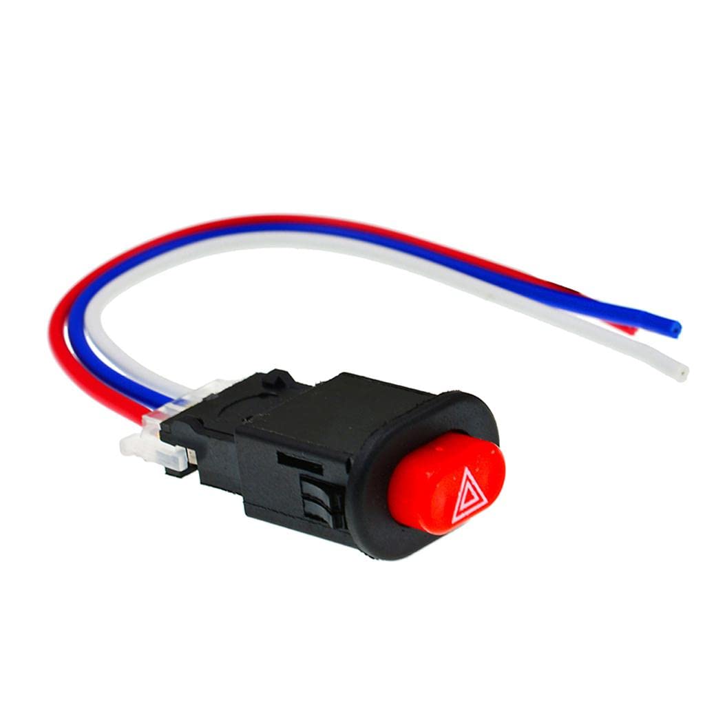 Dual Double Flash Emergency Lamp Signal Button Switch 3 Wires Lock 12V ~ 24V | 1X Light Switch-image-17