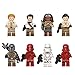 GHFGXF Mini figurki z Gwiezdnych Wojen, kalendarz adwentowy, kolekcja, figurka, 8 sztuk, zestaw, seria, niestandardowa, kolekcjonerska minifigurka, kompatybilna z Lego Aviator, jajka, Wielkanoc