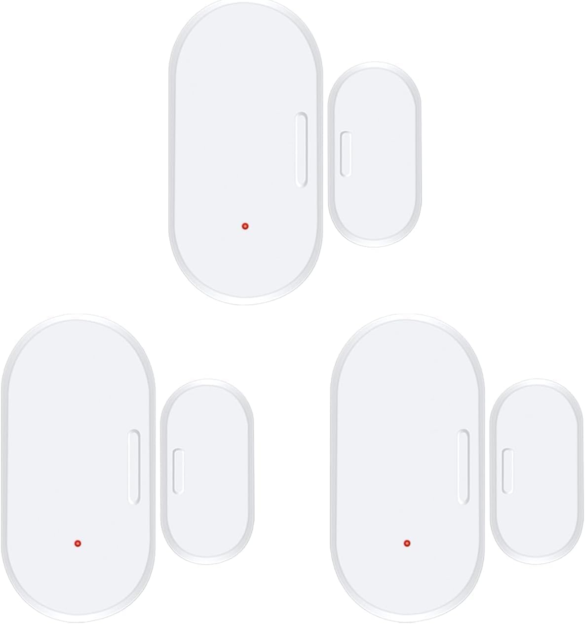 Haozee Door and Window Sensor, Requires Zigbee Hub, Zigbee Connection, Wireless Detector for Alarm Systems and Smart Homes, Compatible with Home Assistant Zigbee2mqtt