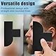 Gosknor Friseur Verbesserungskarten, T-Form Haaransatz-Formungswerkzeug mit Messindikatoren Wiederverwendbar Color Spray Edge Hair Liner Card für Präzises Kantenaufstellen Bartaufrichtungswerkzeuge