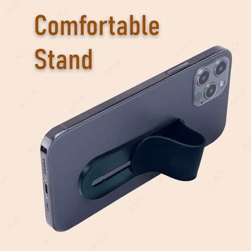 Image of U Shape Smart Finger Grip & Mobile Holder | Phone Holder for Hand & Mobile Back Holder Grip | Great for Selfie & Works as iPhone Stand & Android Phone (Black)
