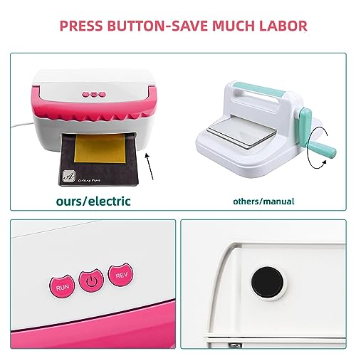 Gocreate 01 A5 Pink Electronic Metal Die Cutting & Embossing Machine 3D Embossing Folders 2 Sets Metal Cutting Dies Supplies Craft Accessaires Starter Kit thumb #3