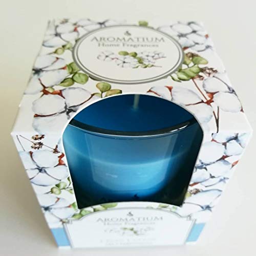 Aromatium Vela Vaso Vidrio Perfumada Clean Cotton Cover