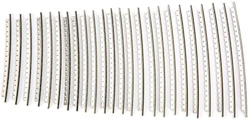 24Pcs Guitar Fret Wire Set 2.7mm Cupronickel Fretwire Replacement with Bright Tone for Electric and Acoustic Guitar Repair