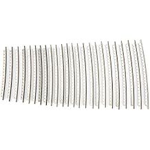 24Pcs Guitar Fret Wire Set 2.7mm Cupronickel Fretwire Replacement with Bright Tone for Electric and Acoustic Guitar Repair
