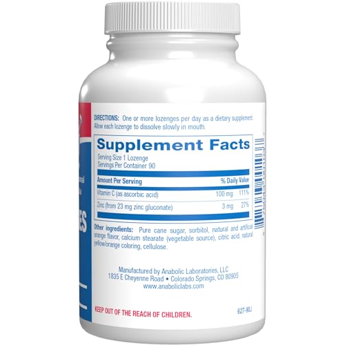 Anabolic Laboratories Zinc Vitamin C Lozenges