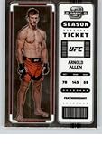 2023 Panini Chronicles #368 Arnold Allen Featherweight Contenders Optic Season Ticket Official UFC/MMA Trading Card in Raw (NM or Better) Condition