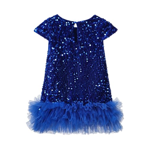 Tutu.kk Toddler Girls Sequin Dress A-Line Sparkly Sleeveless Wedding Gown Party Dresses for Girls2