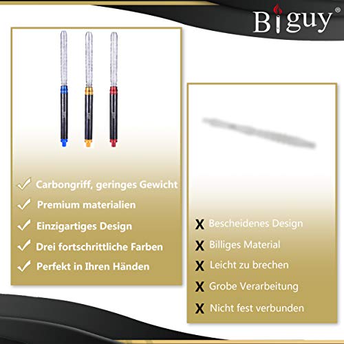 Biguy® Premium Shisha GlasMundstück - 48cm Lang | Carbon Mit Mundstück Glas Mit Gewinde Design & Gut Verarbeitet Carbon… – Bild 4