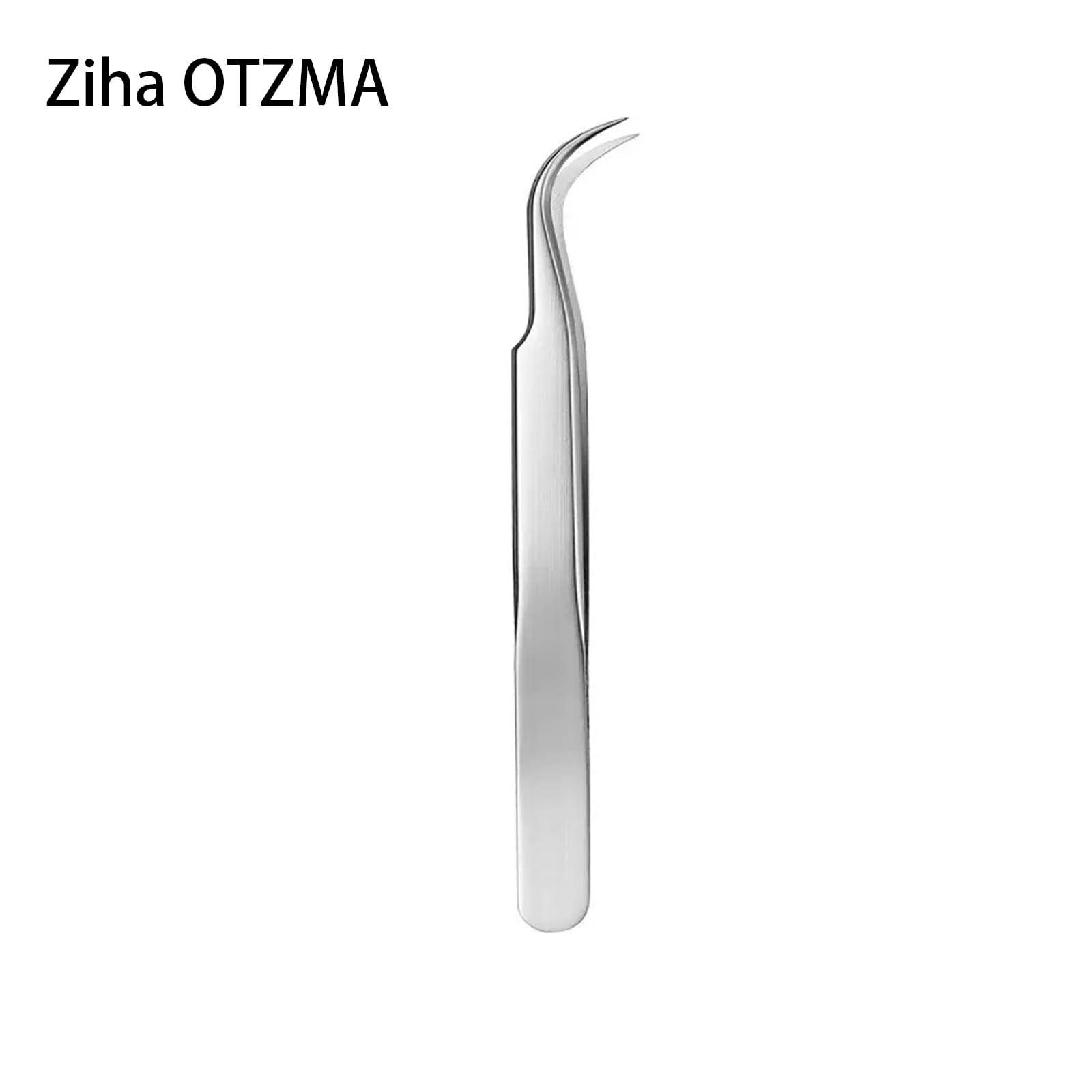 Ziha OTZMA Professional Eyelash Extension Tweezers Set, 2-Pack Silver & Gold Precision Tweezers, Individual & Volume Lash Tools with Case
