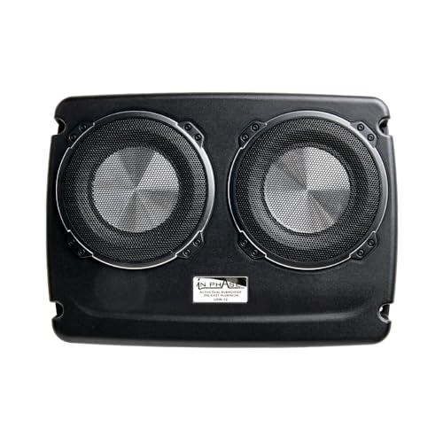 In Phase USW12 Car Audio 600W 12 Underseat Ultra Slim Compact Active Subwoofer System Die-Cast Aluminium