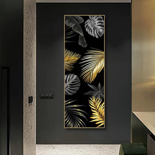 Toile peinture rose fleur abstrait blanc noir 60x180 cm poster mural sans cadre pour maison