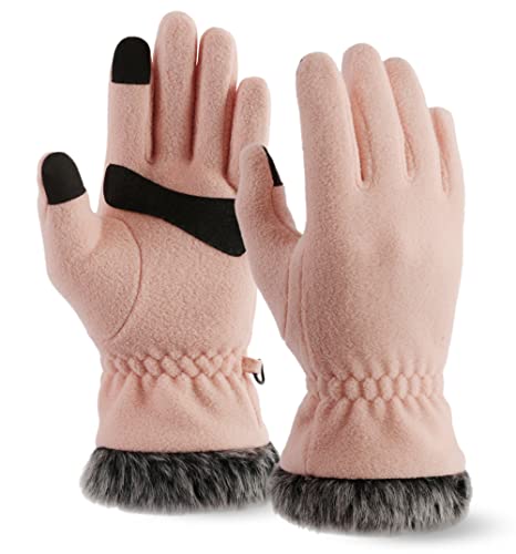 Tough Outdoors Winter Gloves Women & Men - Fleece Lined Thermal Gloves with Touchscreen Mens & Womens - Women's and Men's Warm for Cold Weather - Guantes Para el Frio