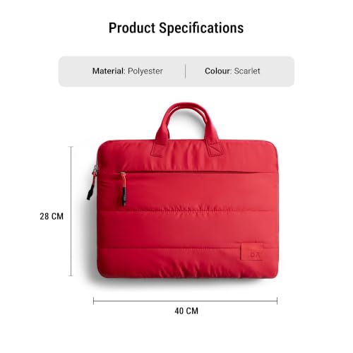 Image of DailyObjects Stria Pro Laptop Bag With Handle| Recycled Durable Polyester | Compatible with Laptop /MacBook Air /Pro Upto 15 Inch| Water Resistant|Padded Compartment with Zip Closure
