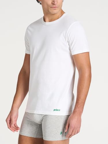Prince Men's 4-Pack Cotton Crew Neck T-Shirt, Soft Cotton, Tag-Free - Image 3