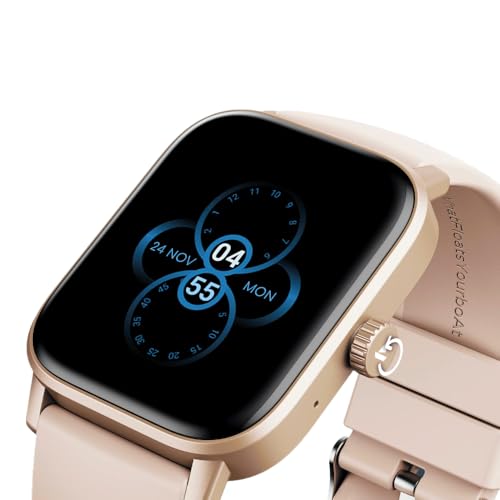 Image of boAt Wave Astra Neo Smartwatch Bluetooth Calling, 1.83 inch HD Display, Health & Wellness Suite, IP68 Resistance, Functional Crown (Cherry Blossom)
