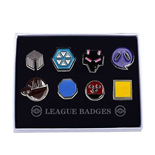 Pocket Monster Generation 1-6 Gym Badge Collection Box, Game Collection Set Of 8Pcs, Gift For Boy And Girls (Generation 2) #TOP3