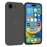 fine-R iPhone 17e/16e ケース 極薄 薄型 0.3mm 8g 裸感覚 傷防止 全面保護 指紋防止 17e/16e-ブラック