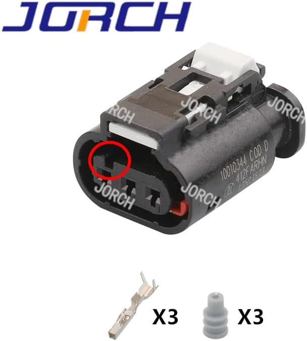 3 Pin 10010344 Connectors Car Connector Automotive Auto Wire Connector Waterproof Car Electrical Housing Auto - (Color: 3P, Package: 50 sets)