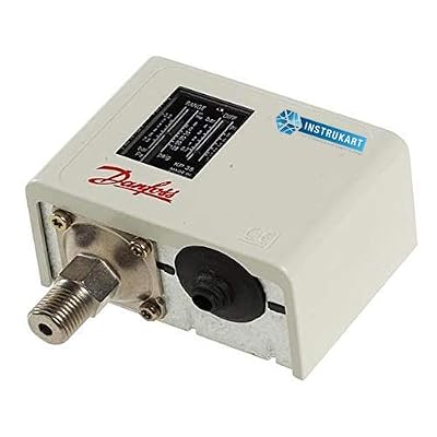 Low Current Pressure Switch (Range: -0.2 to 7.5 Bar, Temp: -40 F to 149 F, Connection Size: 1/2,) for Automobiles, HVAC, Boilers, Refrigeration Compressors by Danfoss Model: KP 35 (Pack of 1)