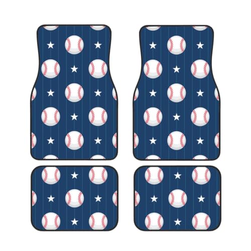 Alfombrillas de coche de béisbol para mantener el suelo limpio en viajes familiares