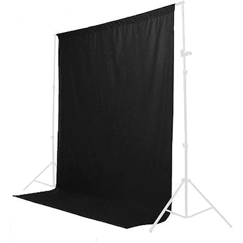 StudioFX 6 ft X 9 ft Black Muslin Backdrop 100% Cotton Photography Photo by Kaezi Photo (Black Muslin - 6ft x 9ft) Cover