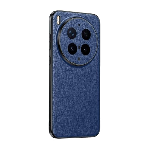 Coque Vivo X300 Ultra anti-rayures protège objectif photo étui cuir intégral bleu